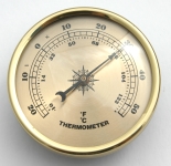 Thermometer 70mm Gold Face 