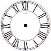 Roman Clock Face (150mm)