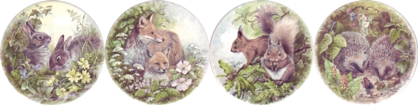 British Wild Life Set of 4 (90mm)
