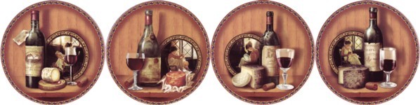Cheese & Wine Set of 4 (90mm)