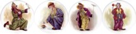  Clowns Set of 4 (90mm)