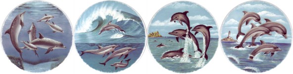  Dolphins 3 Set of 4 (150mm)