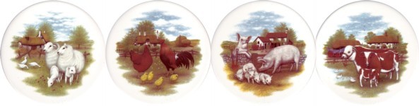 Farm Animals set of 4 (90mm)