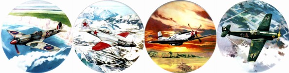 Fighter Planes Set of 4 (90mm)