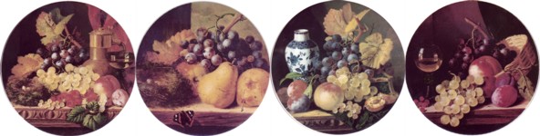  Old Masters Fruit Set of 4 (90mm)