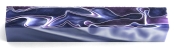 [PBABPLWR] Acrylic Pen Blank Purple Lavender/White Ribbon