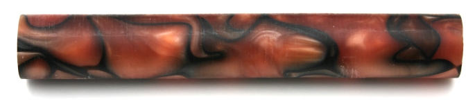 [PBAR19CRBR] Coral With Black Ribbon 19mm Dia. x 130mm Long