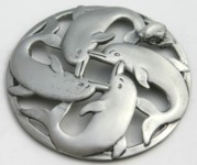 (PPDL) Pot Pourri Lid 4 Dolphins & calf