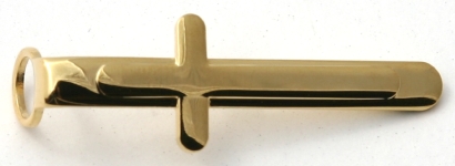 [PENCLCRG] Slimline Gold Cross Clip