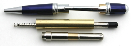[PENSIERRABC] Sierra Twist Pen Kit Blue & Chrome