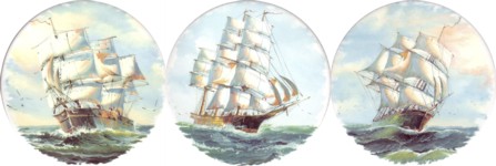  Sailing Ships 2 Set of 4 (150mm)