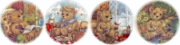  Seasons Teddies Set of 4 (150mm)