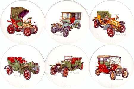 Veteran Cars Set of 6 (90mm)