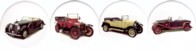  Vintage Cars 1 Set of 4 (90mm)