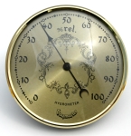 [WB19] Day Maste Hygrometer 95mm Gold Face