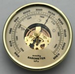 [WIB90G] Barometer 90mm Gold Face 
