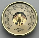 Barometer 90mm Gold Face 