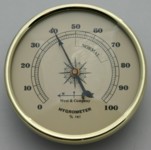 [WIH70I] Hygrometer 70mm Ivory Face 