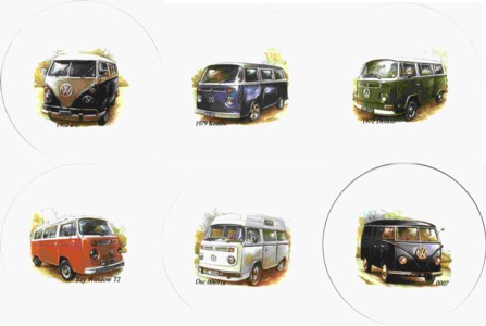 Combi Vans Set of 6 (150mm)
