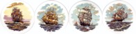  Sailing Ships 1 Set of 4 (150mm)