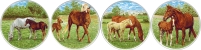 [T MARE&FL2 B150] Mare & Foal 2 Set of 4 (150mm)