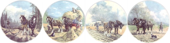 Working Horses Set of 4 (150mm)